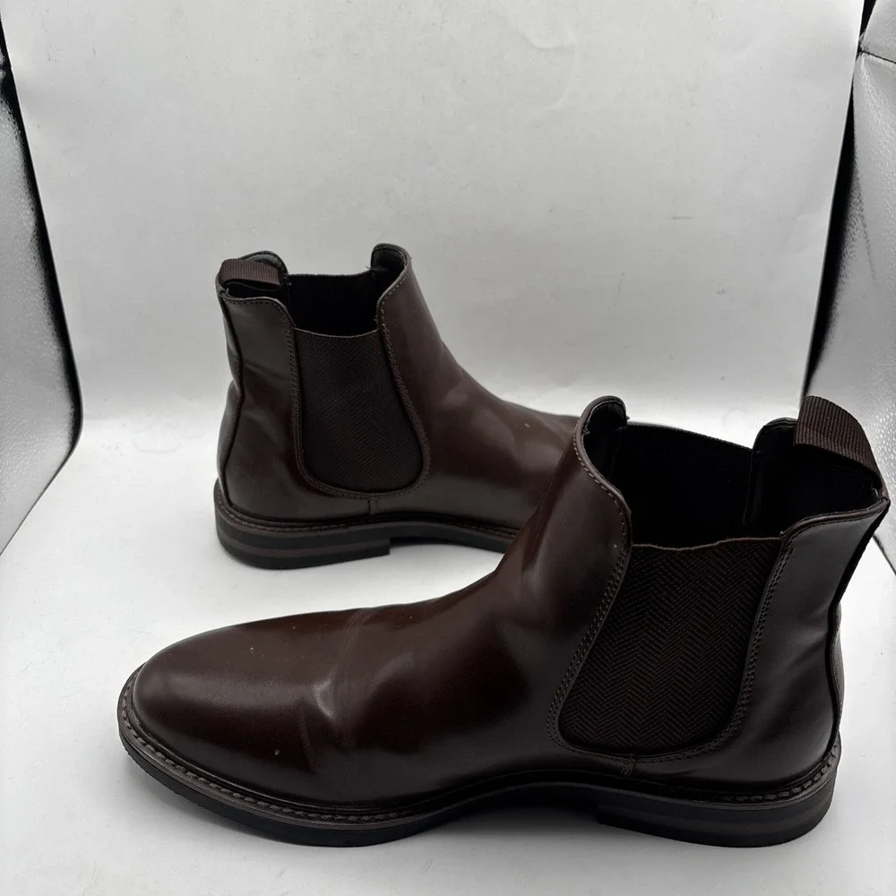 Unlisted by Kenneth Cole BROWN Men's‎ Peyton Chelsea Boots Size 9